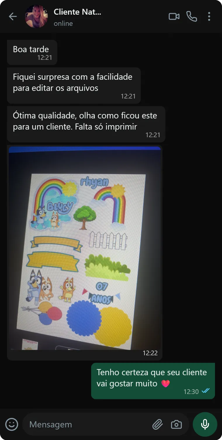 Cliente usando o Papelaria Pronta 2